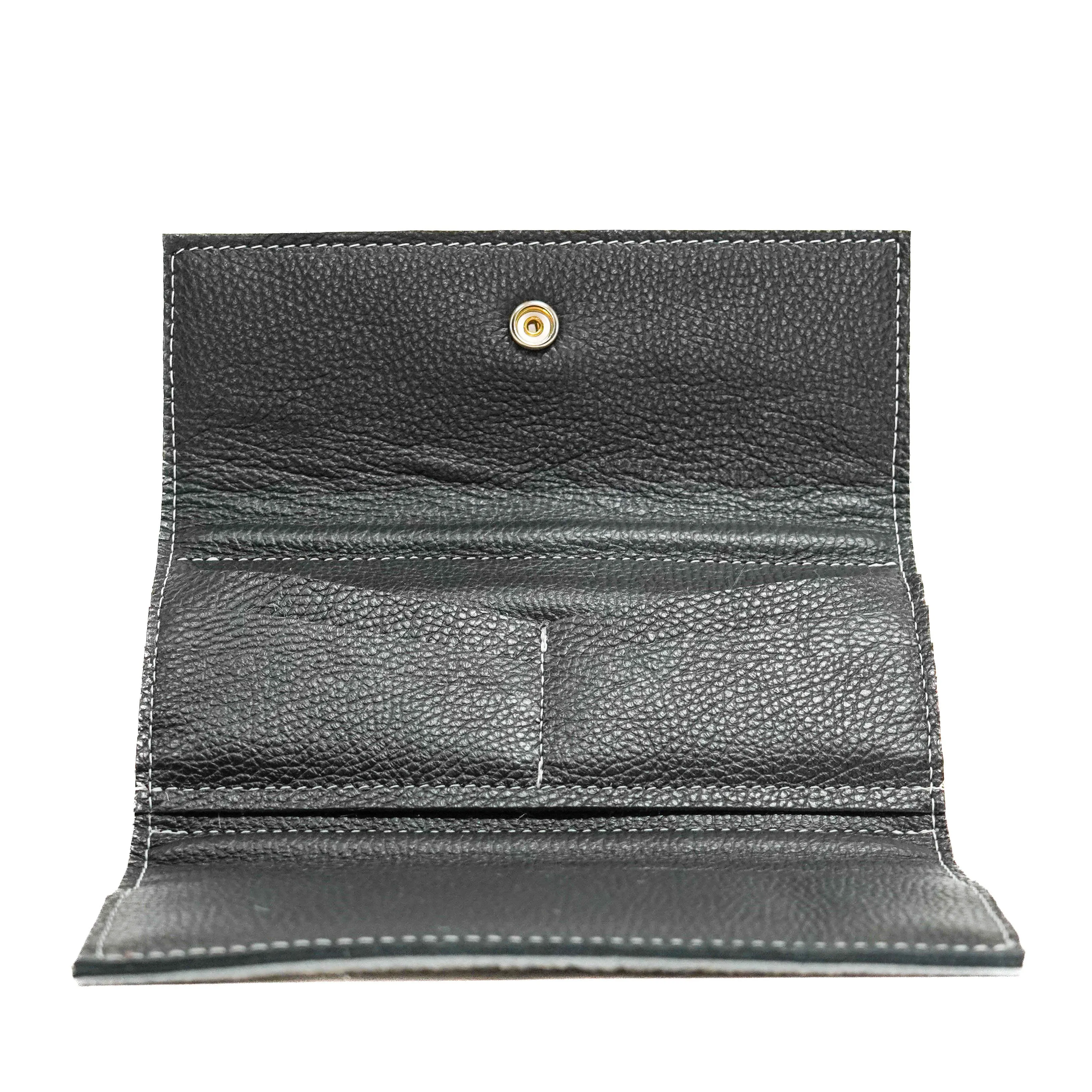 Kacey Wallet - Salt/Pepper w/ Midnight Caracole