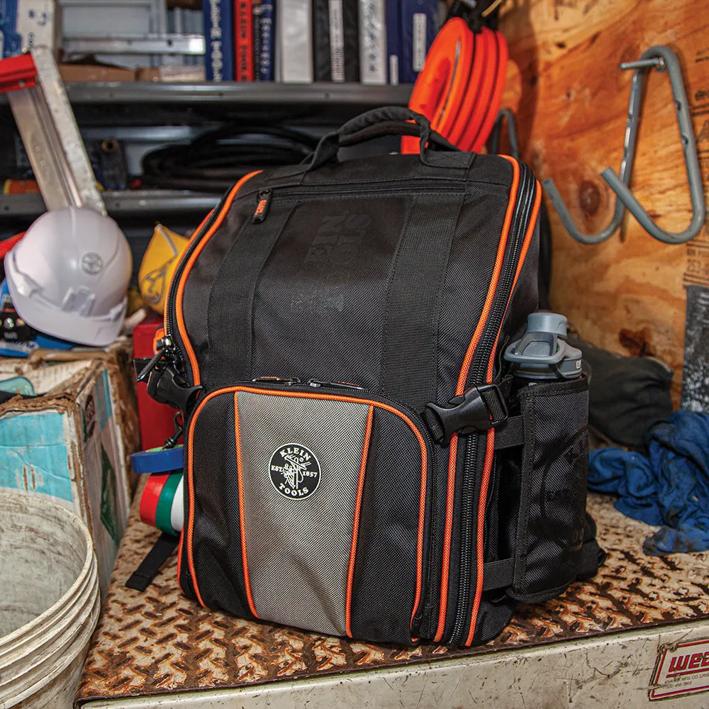 Klein Tradesman Pro™ Tool Station Tool Bag Backpack, 21 Pockets