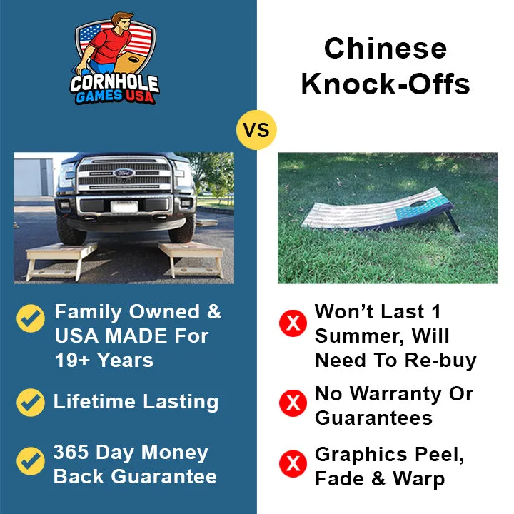 Knights Of Blue Professional Cornhole Boards