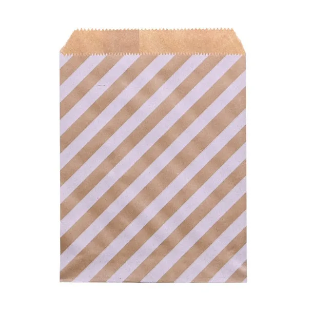 Kraft Paper Bags and Stickers For Candy or Gift