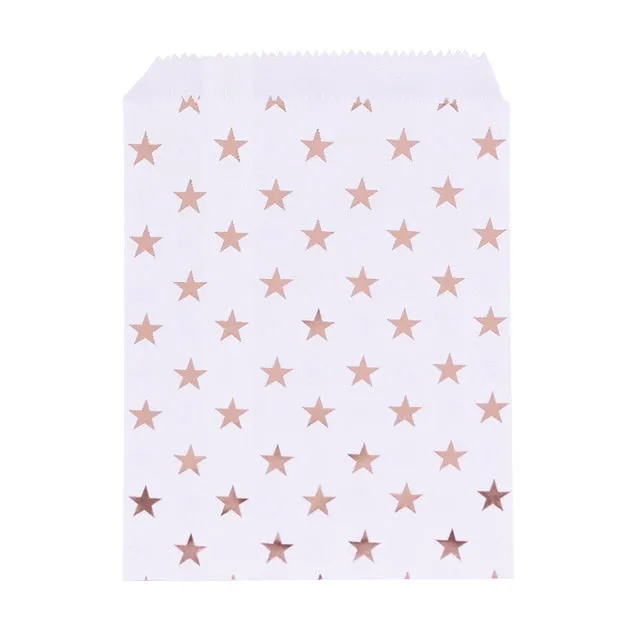 Kraft Paper Bags and Stickers For Candy or Gift