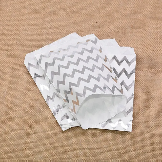Kraft Paper Bags and Stickers For Candy or Gift