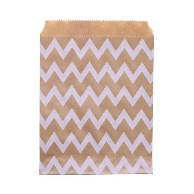 Kraft Paper Bags and Stickers For Candy or Gift