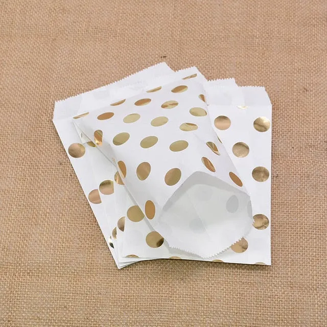 Kraft Paper Bags and Stickers For Candy or Gift