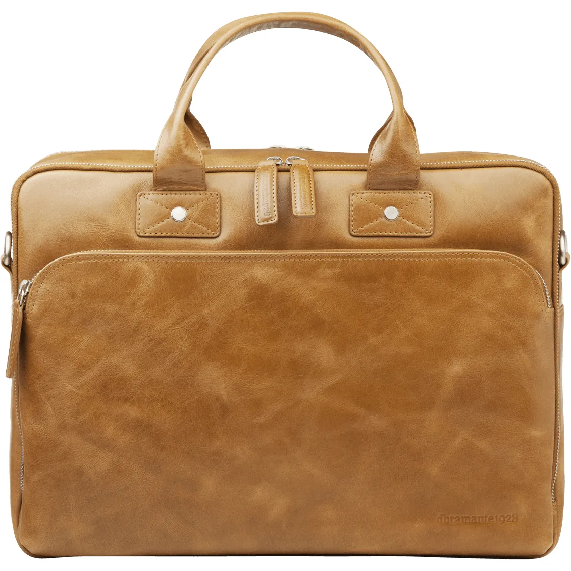 Kronborg 16" Leather Laptop Briefcase - Tan