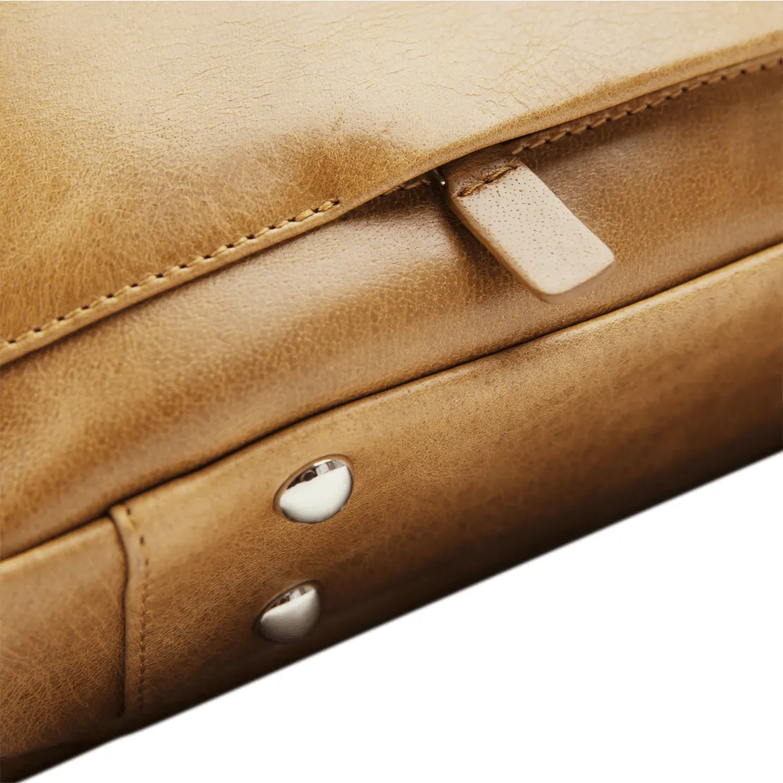 Kronborg 16" Leather Laptop Briefcase - Tan
