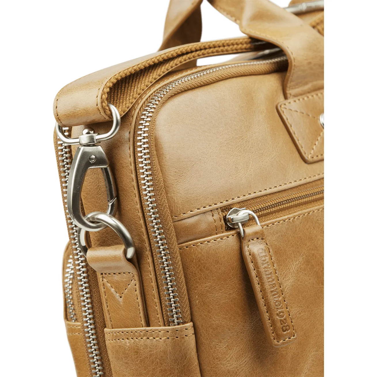 Kronborg 16" Leather Laptop Briefcase - Tan