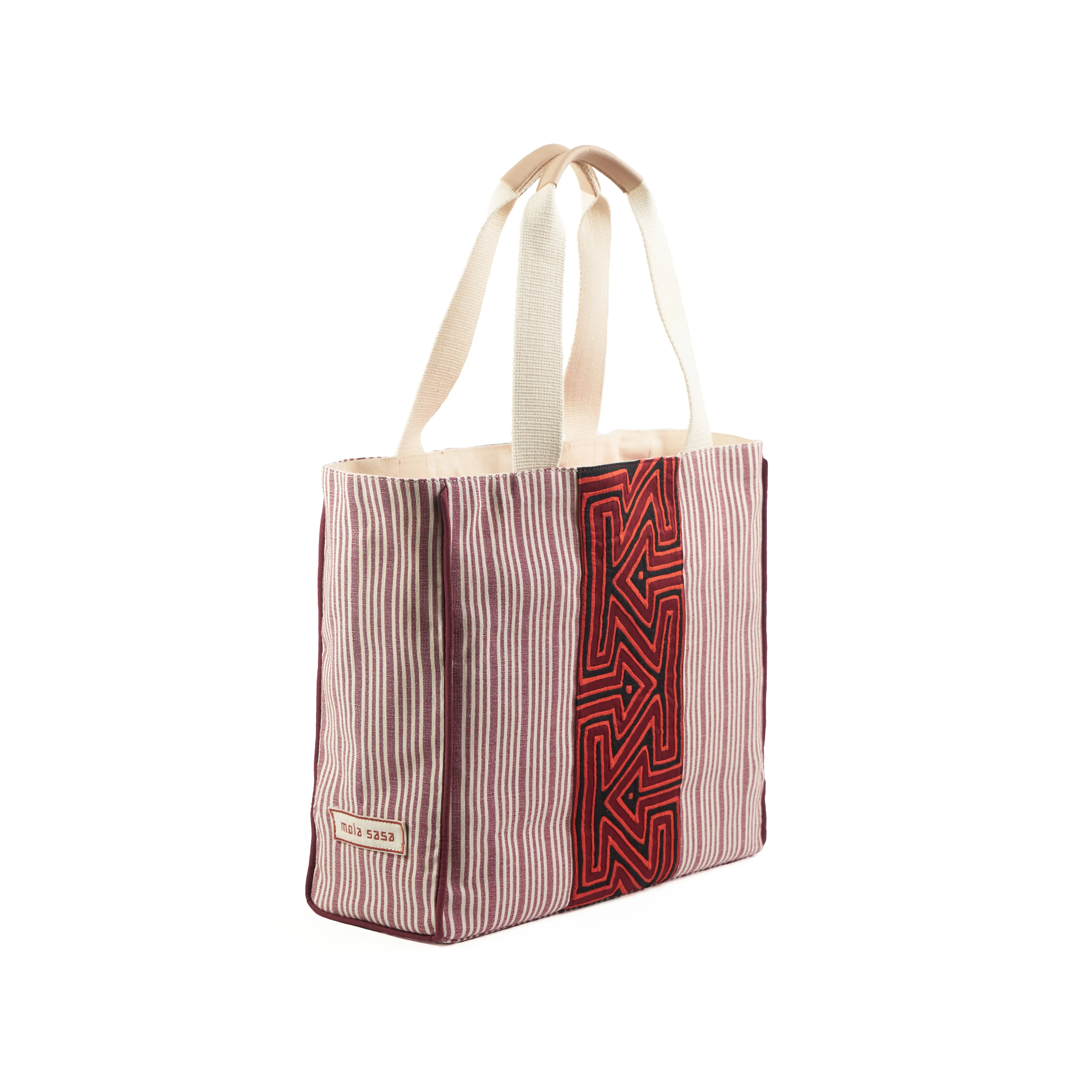 KUNA TOTE IN BURGUNDY