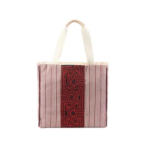 KUNA TOTE IN BURGUNDY