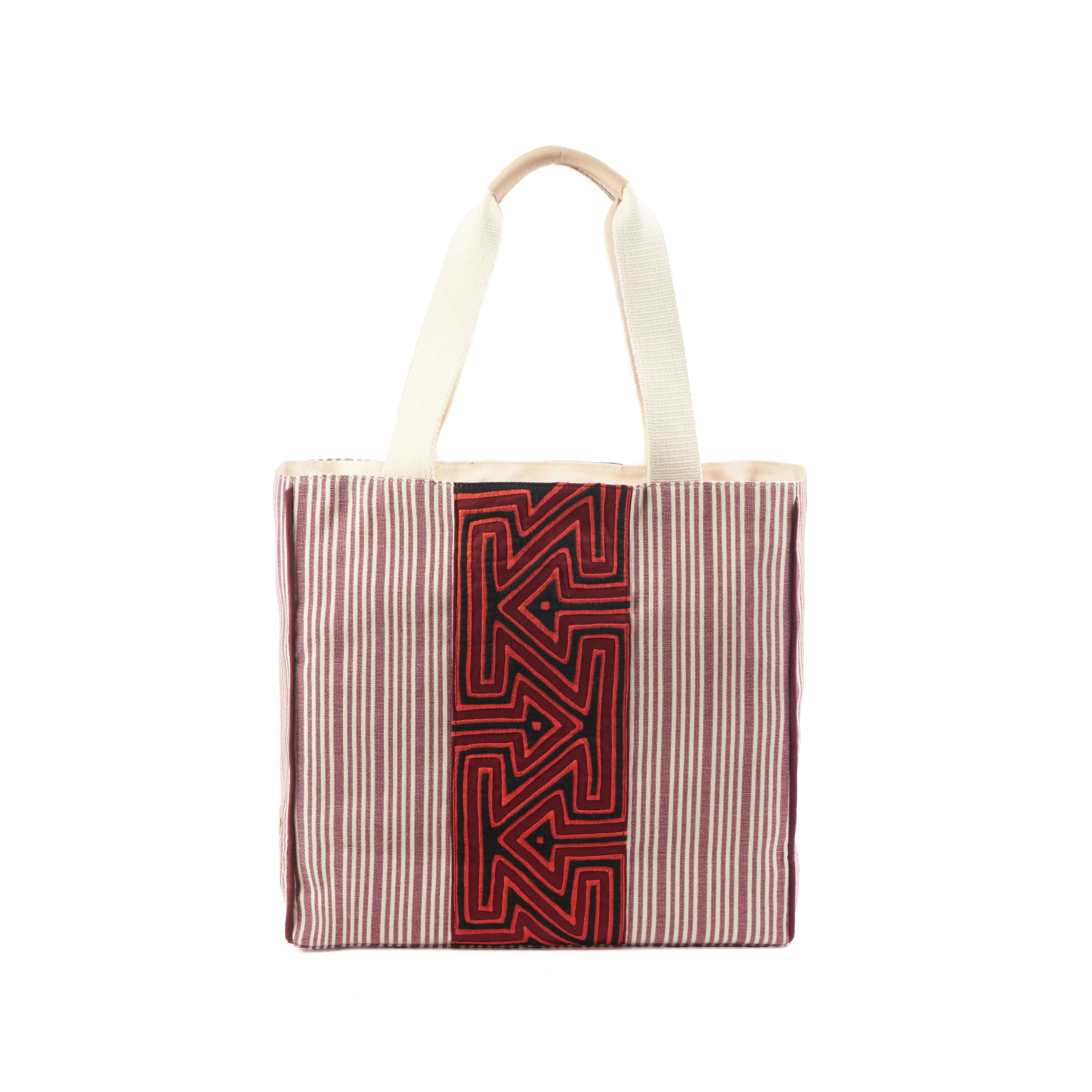 KUNA TOTE IN BURGUNDY