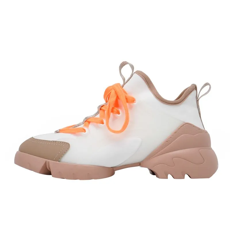 Lace-up Genuine Leather Ladies Sport Shoes