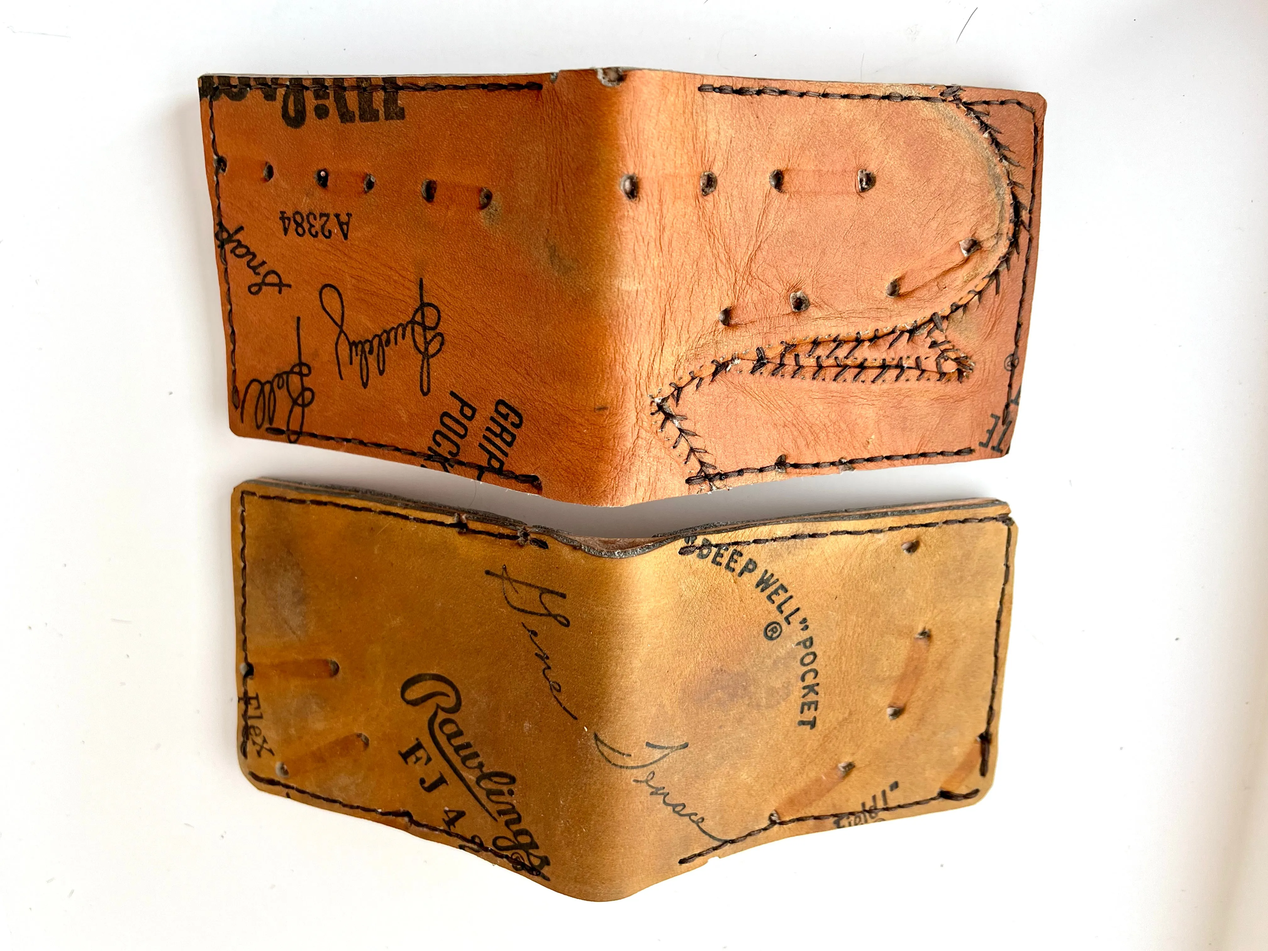 Leather Baseball Glove Wallets
