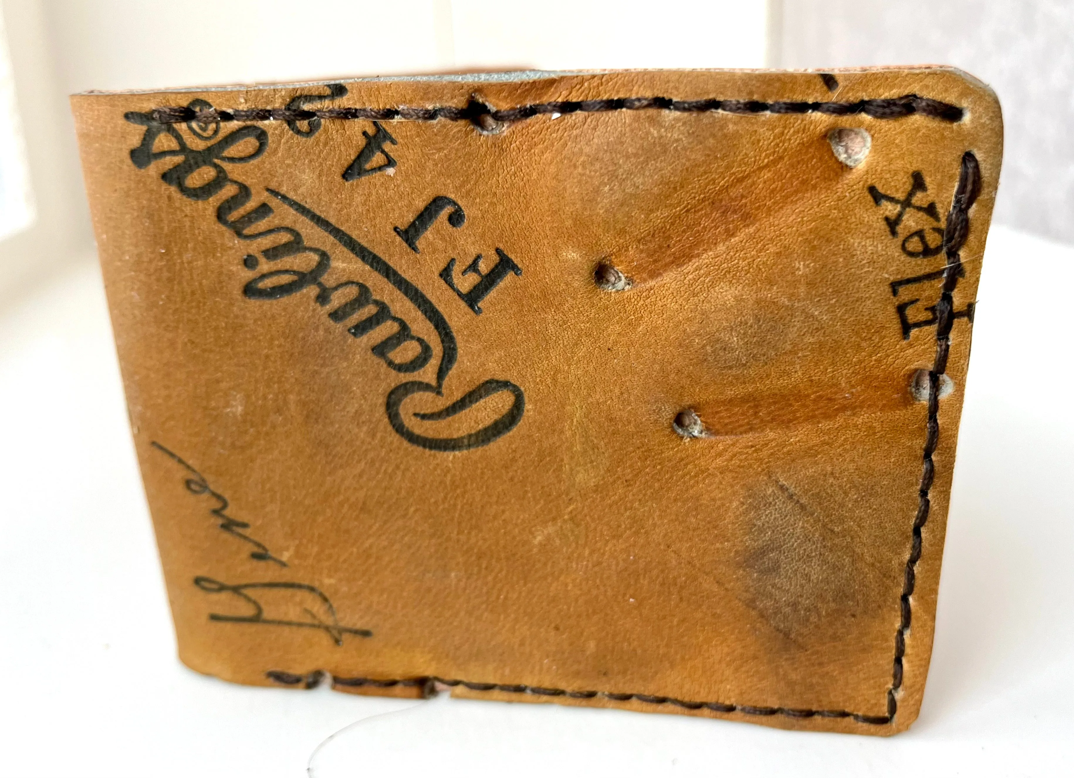 Leather Baseball Glove Wallets