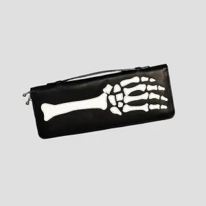 LEATHER BONE HAND PASSCASE