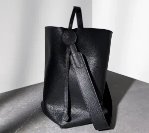Leather Bucket Bag