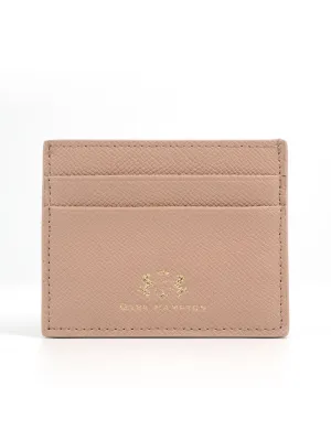 Leather Card Wallet - Latte