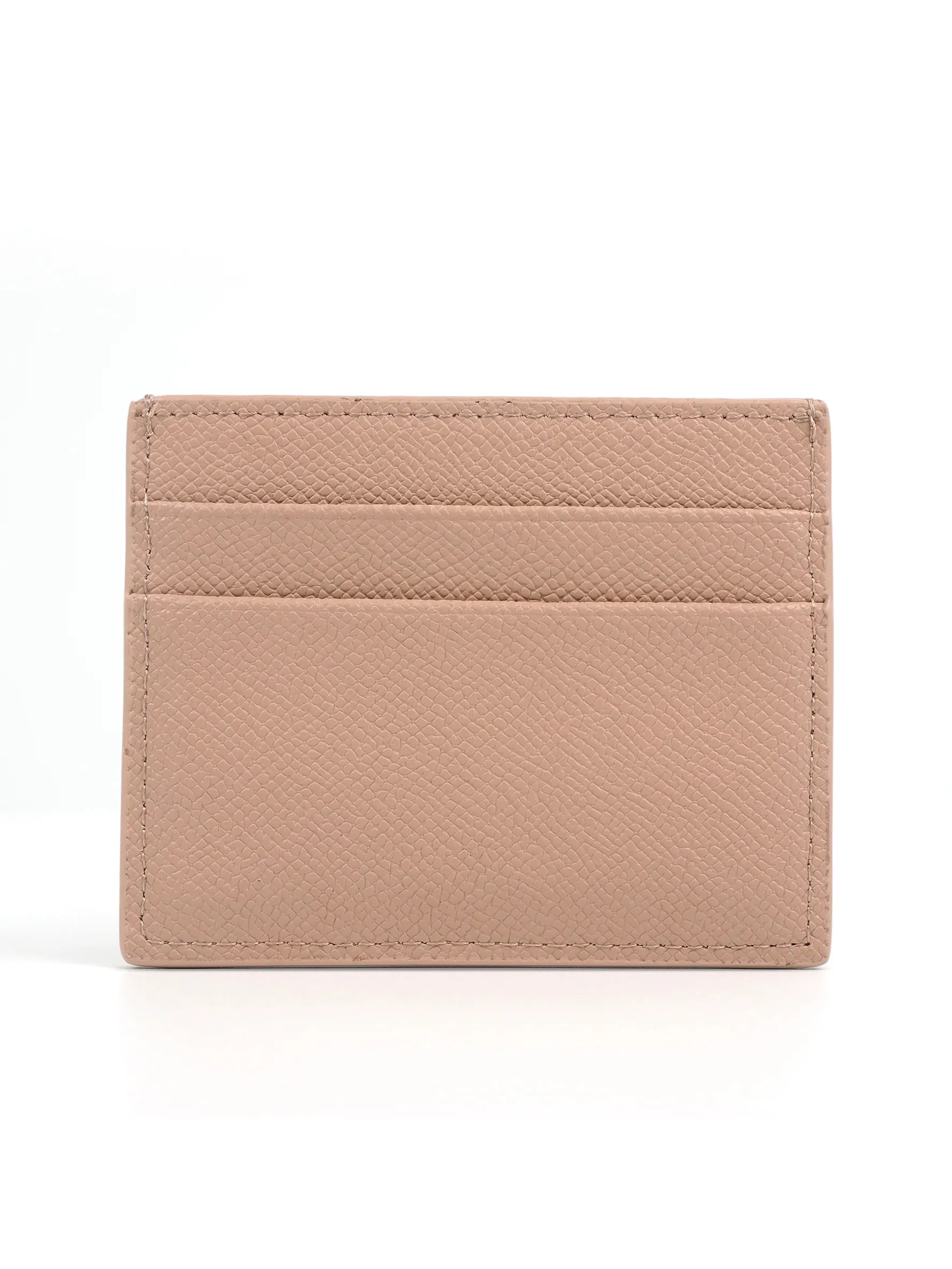 Leather Card Wallet - Latte