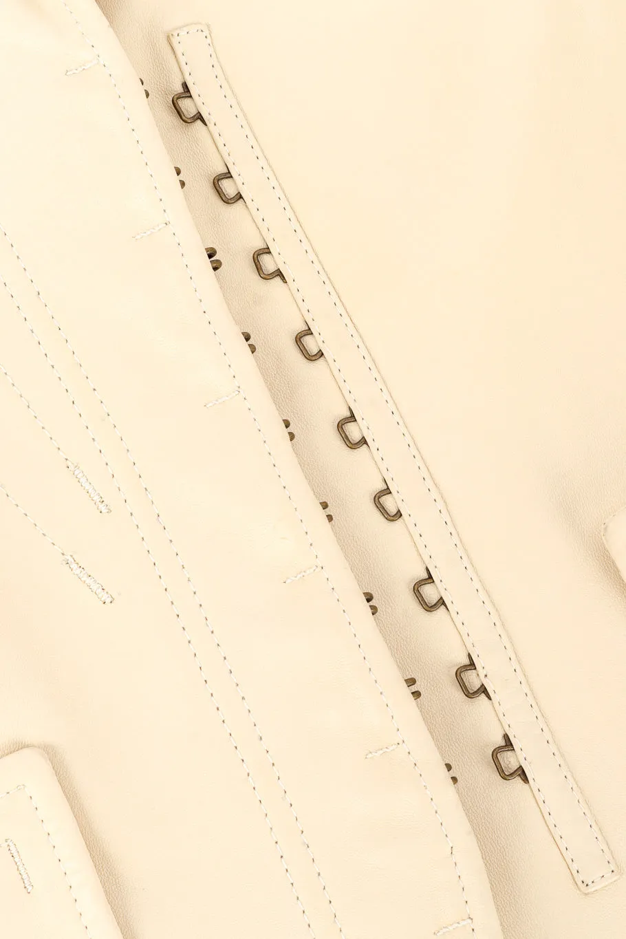 Leather Hook & Eye Jacket