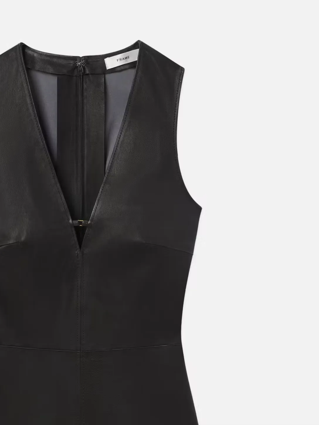 Leather Keyhole Dress