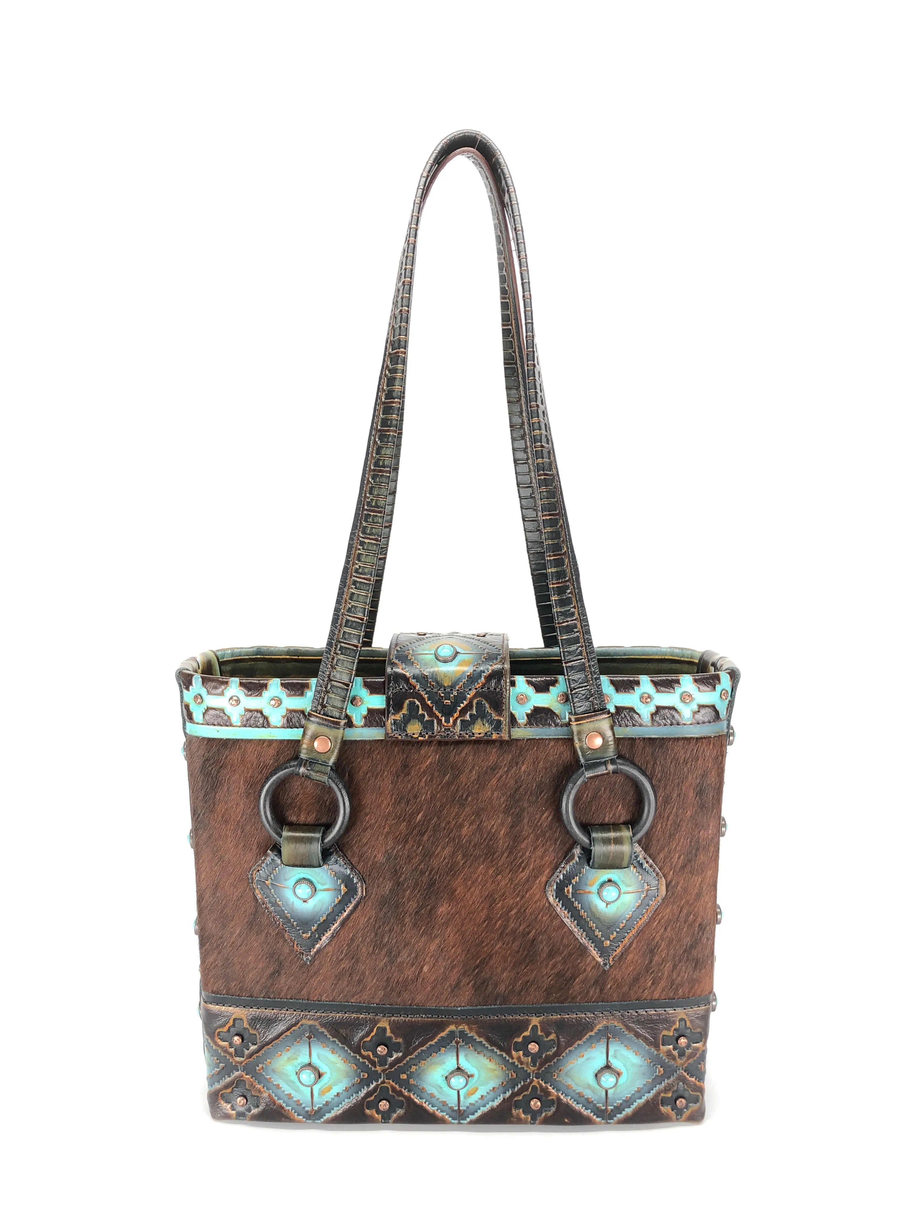 Leather Tote Bag, the best designer tote bag for travel! - The Navajo Peak II
