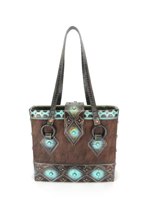 Leather Tote Bag, the best designer tote bag for travel! - The Navajo Peak II