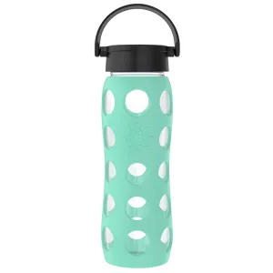 LifeFactory 22oz Glass Water Bottle - Sea Green