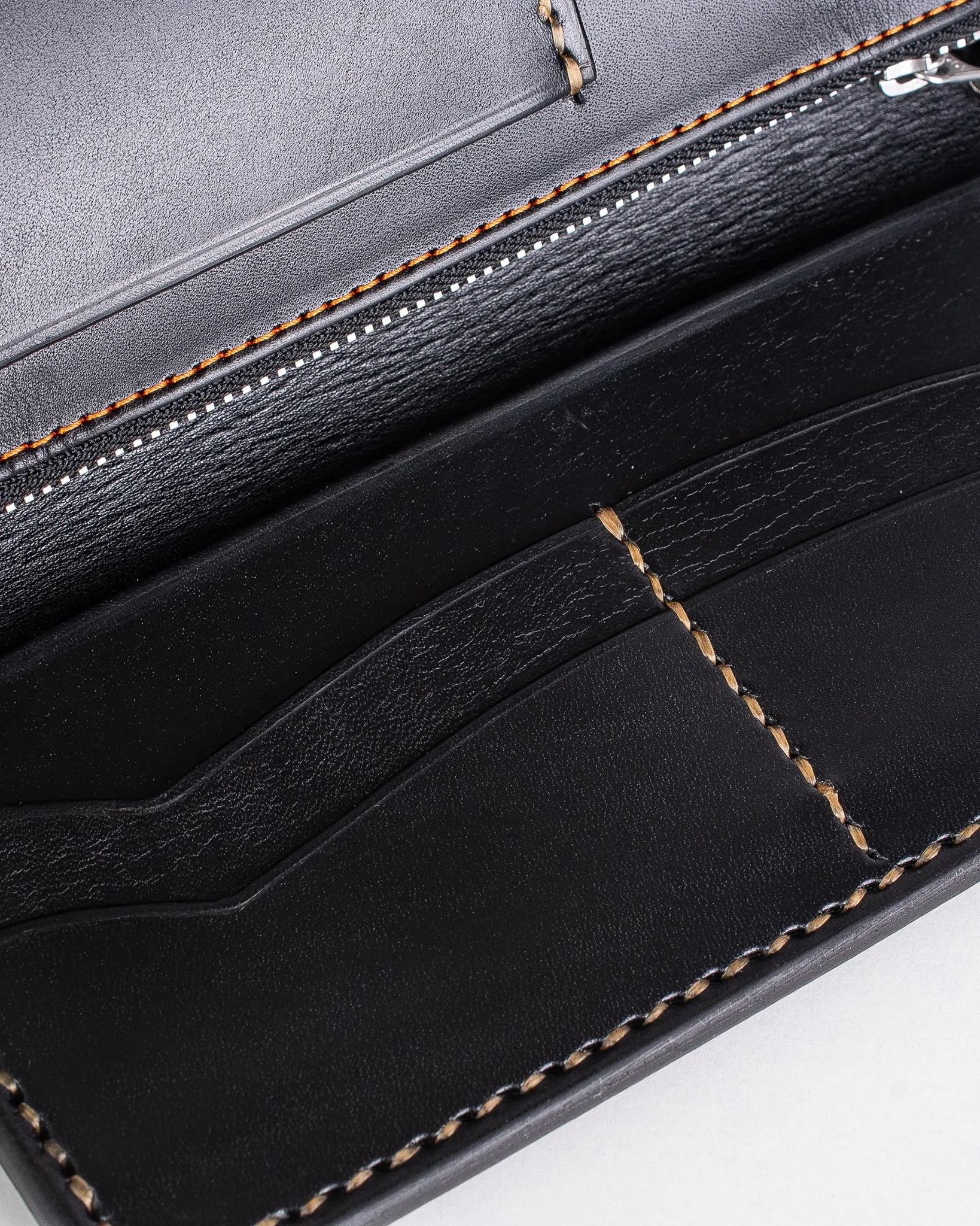 Long Shell Cordovan Wallet - Black