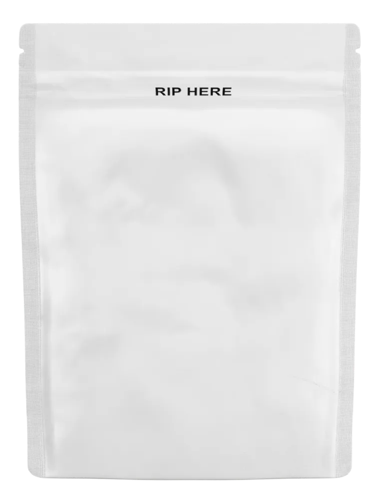 Loud Lock Grip N Pull Mylar Bag - 1/8 Oz or 1 Gram - Child Resistant - Opaque Black or White - (100 to 50,000 Count)