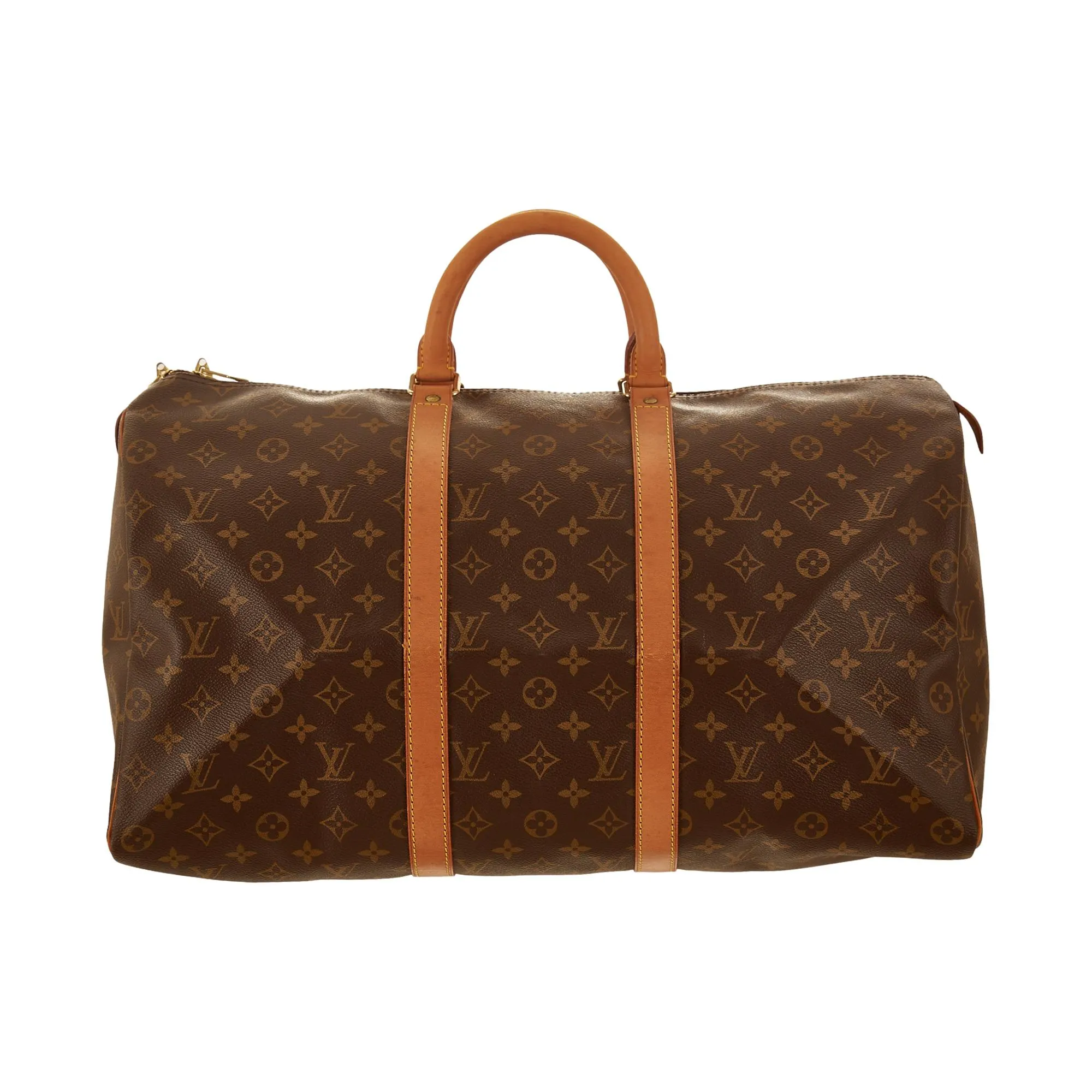 Louis Vuitton Brown Monogram Keepall 50