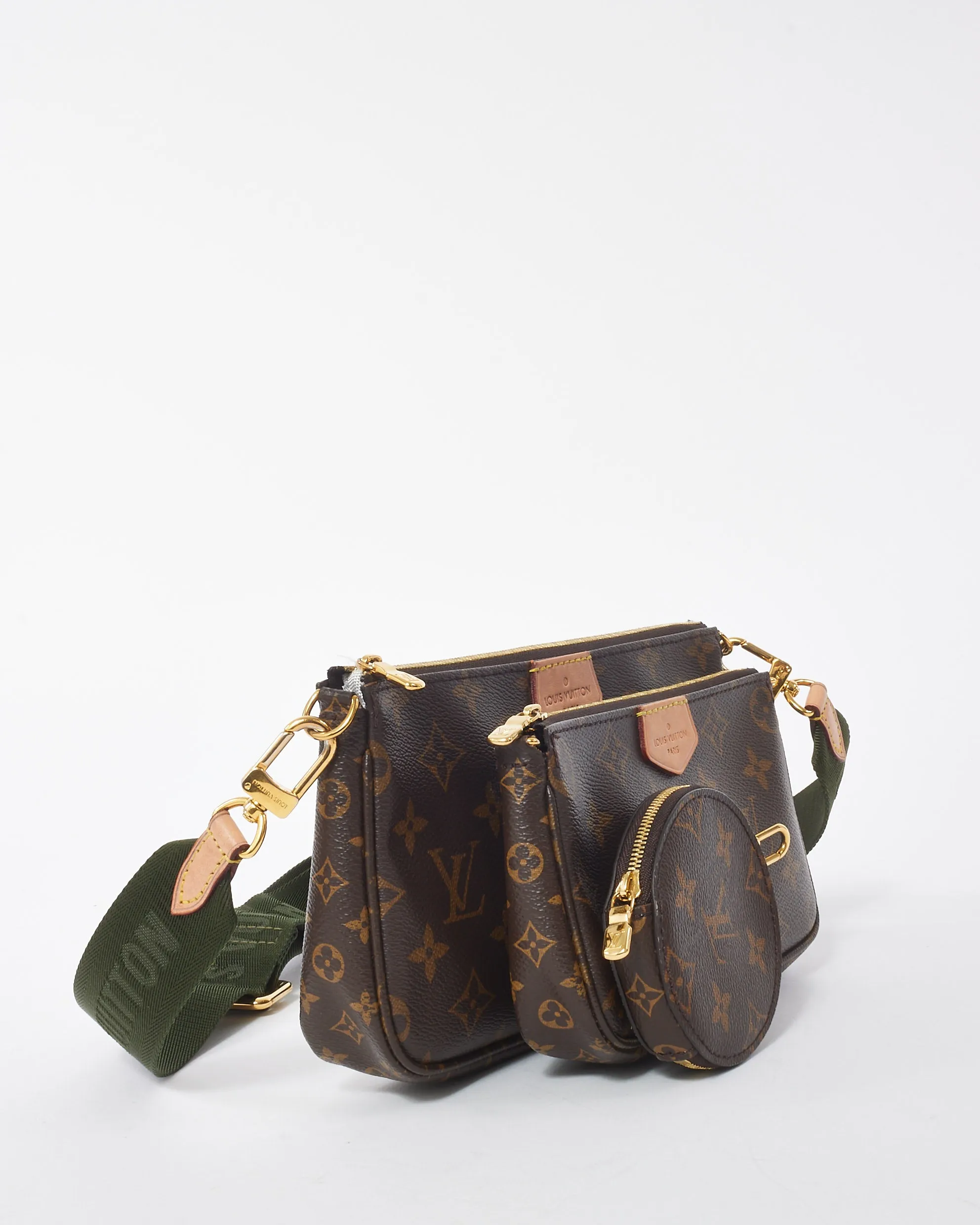 Louis Vuitton Monogram Coated Canvas Green Multi Pochette Accessoires