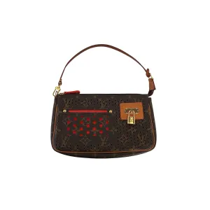 Louis Vuitton Monogram Perforated Orange Shoulder Bag