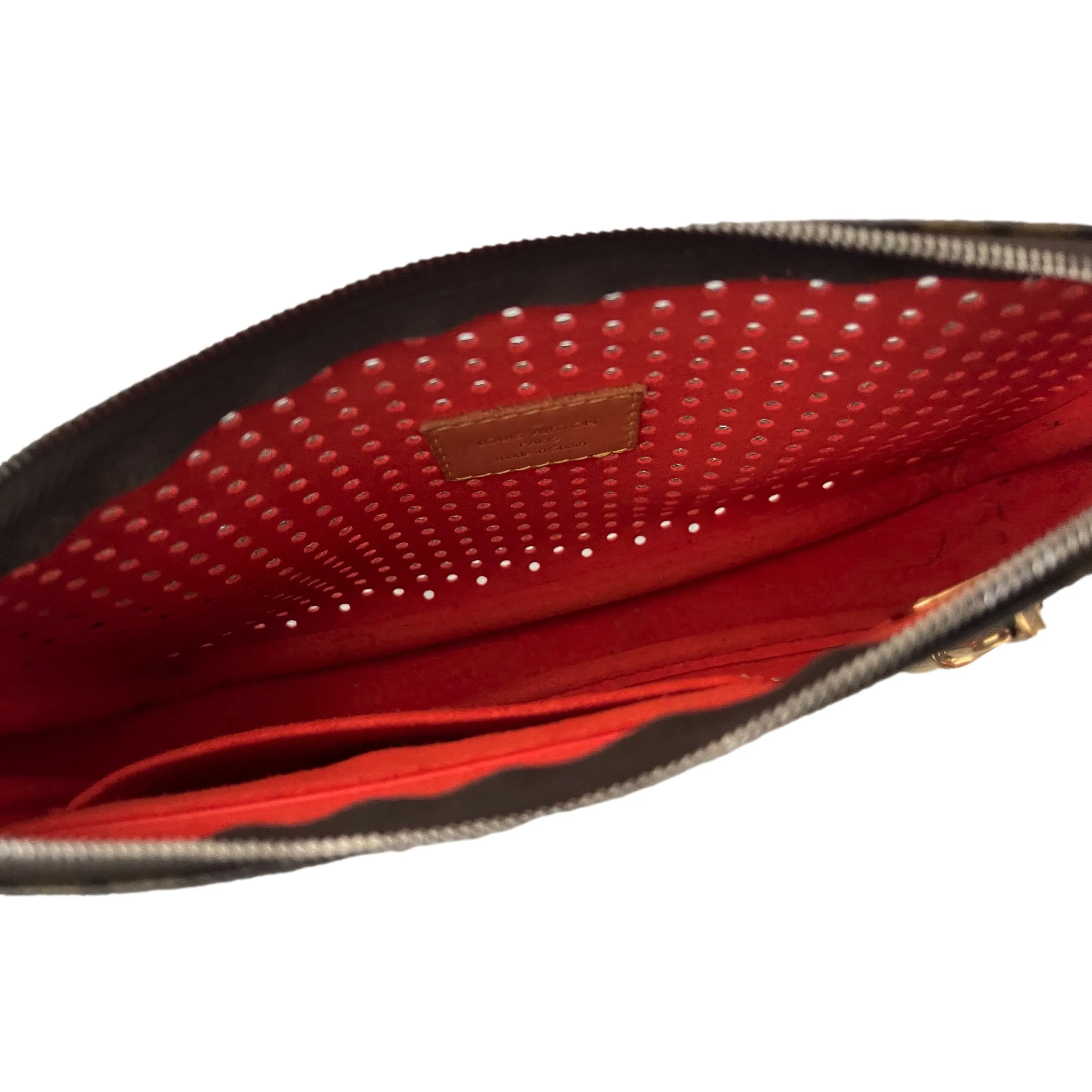 Louis Vuitton Monogram Perforated Orange Shoulder Bag