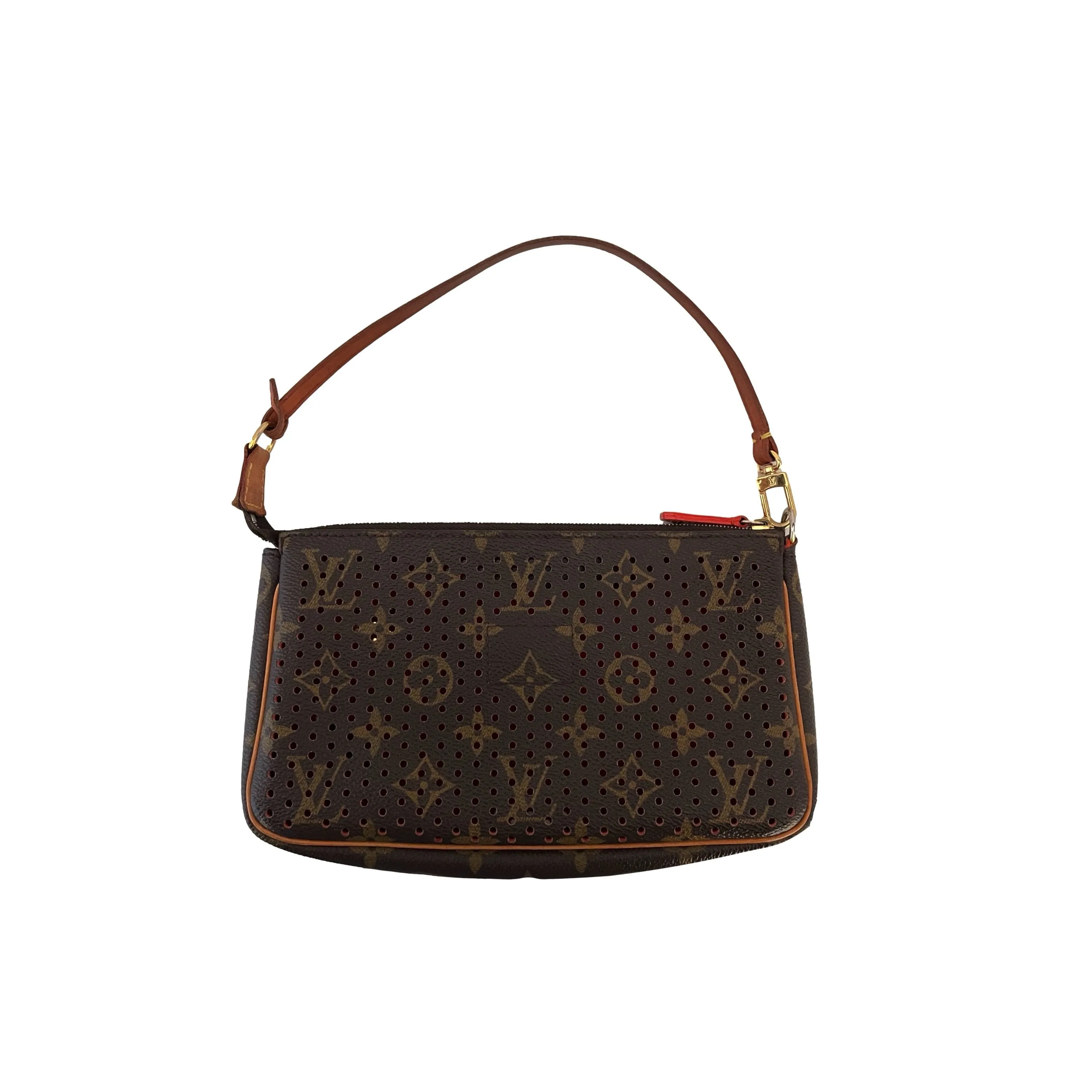 Louis Vuitton Monogram Perforated Orange Shoulder Bag