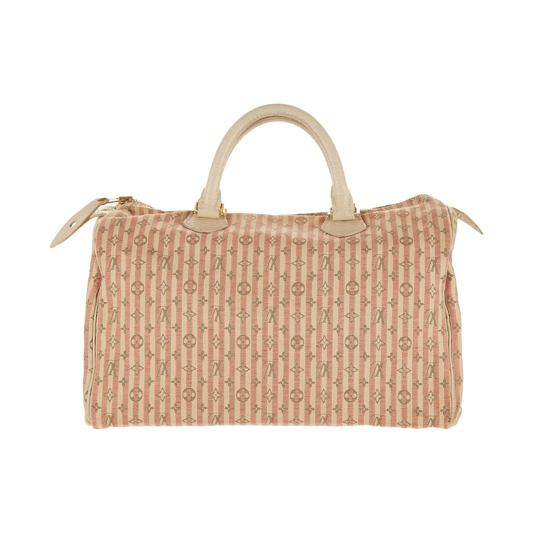 Louis Vuitton Pink Striped Speedy 30