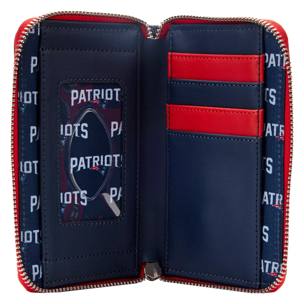 Loungefly NFL New England Patriots Patches Zip Around Wallet