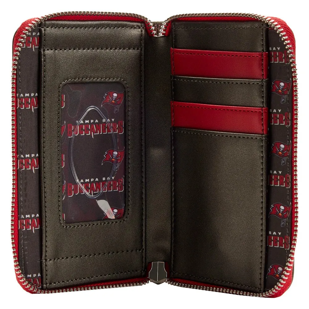 Loungefly NFL Tampa Bay Buccaneers Patches Zip Around Wallet