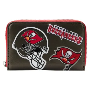 Loungefly NFL Tampa Bay Buccaneers Patches Zip Around Wallet