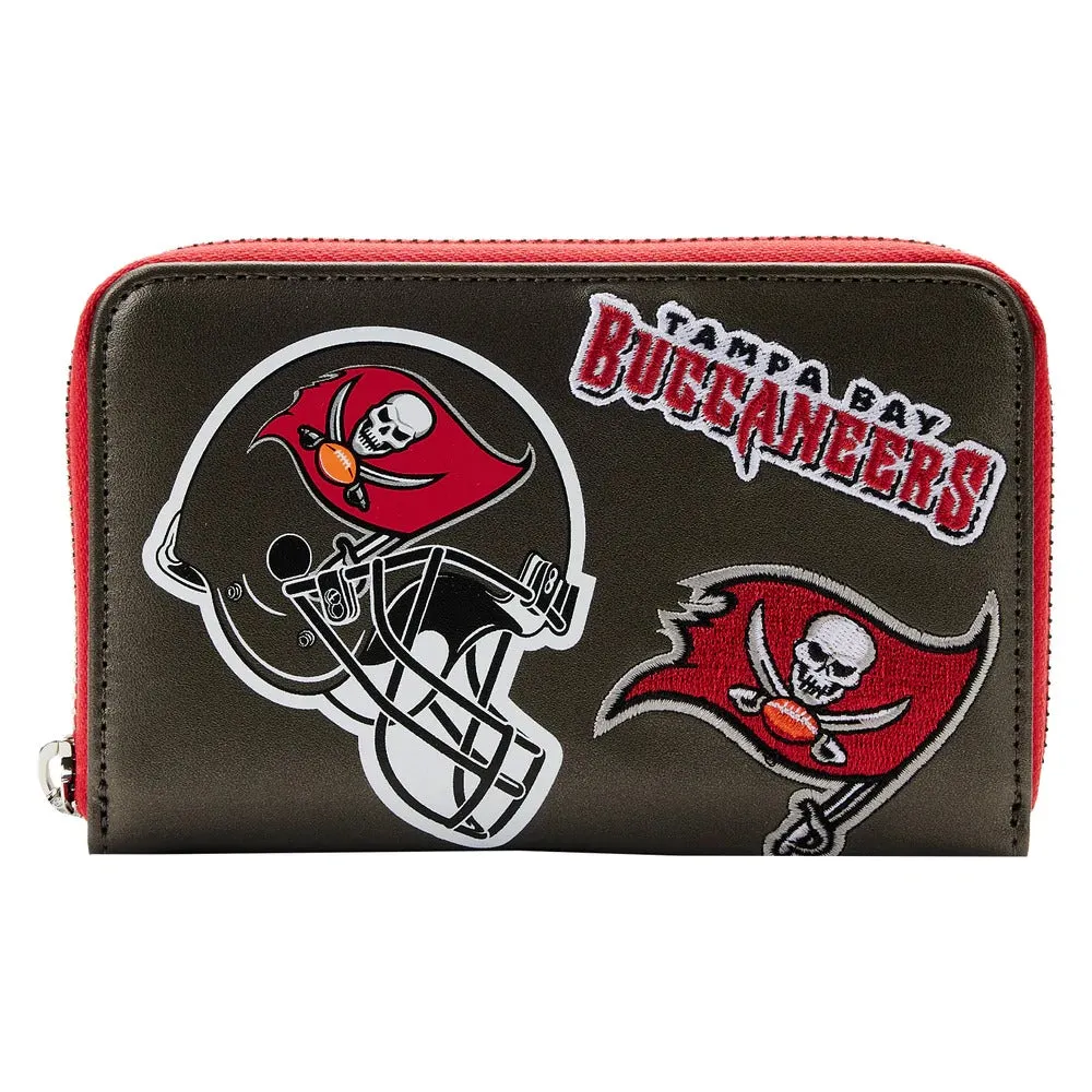 Loungefly NFL Tampa Bay Buccaneers Patches Zip Around Wallet