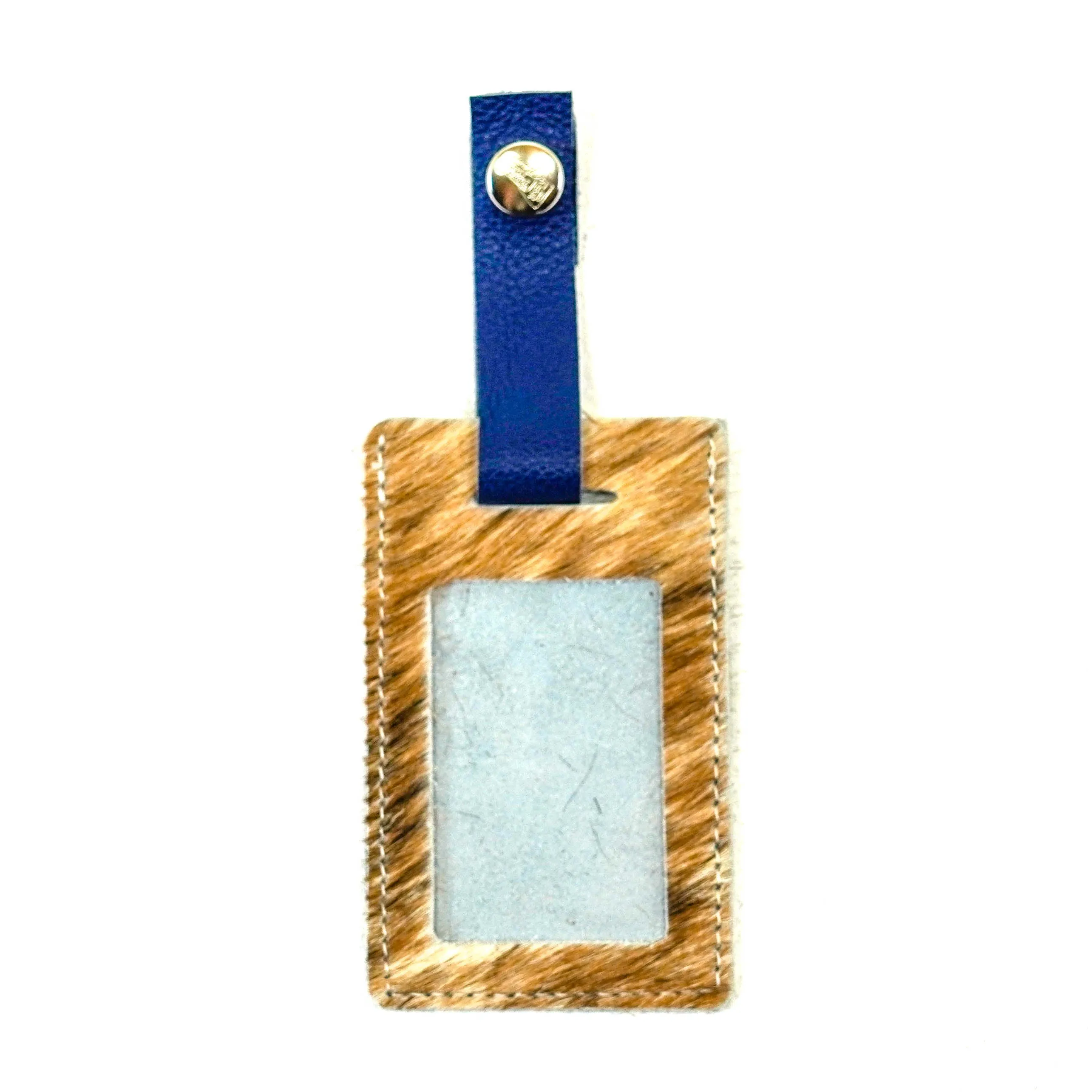 Luggage Tag - Brindle w/ No Embossed