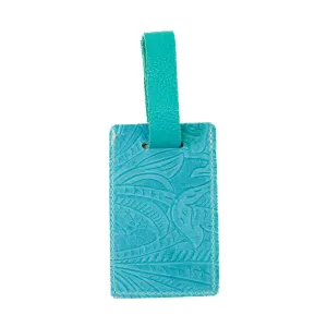 Luggage Tag - Brindle w/ Turquoise Denver Tool