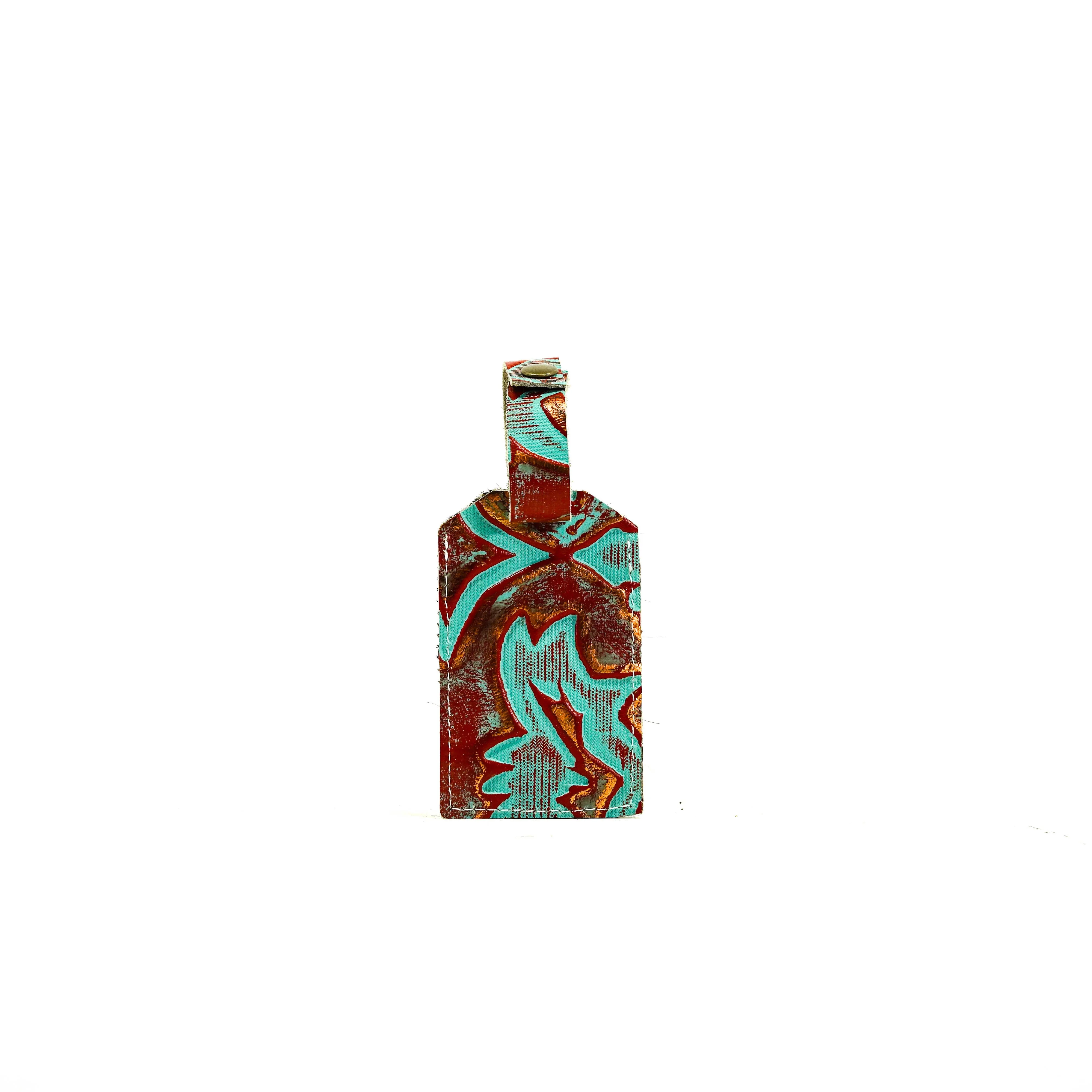 Luggage Tag - Exotic Brindle w/ Patriot Laredo