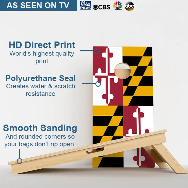 Maryland Flag Professional Cornhole Boards