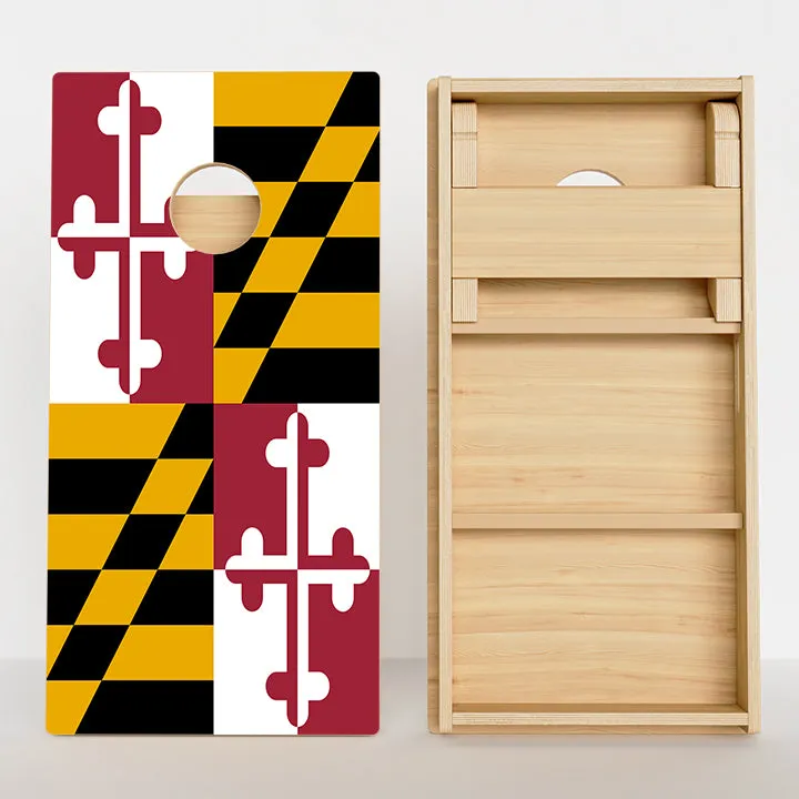 Maryland Flag Professional Cornhole Boards
