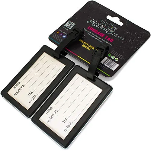 Maui and Sons Surfer Collection Luggage Tag - Pair (Life is a Beach)