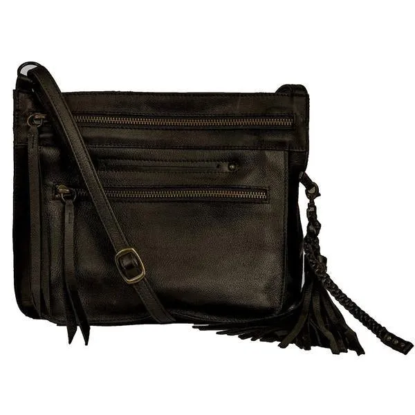 Media Lightweight Handmade Leather Crossbody Bag