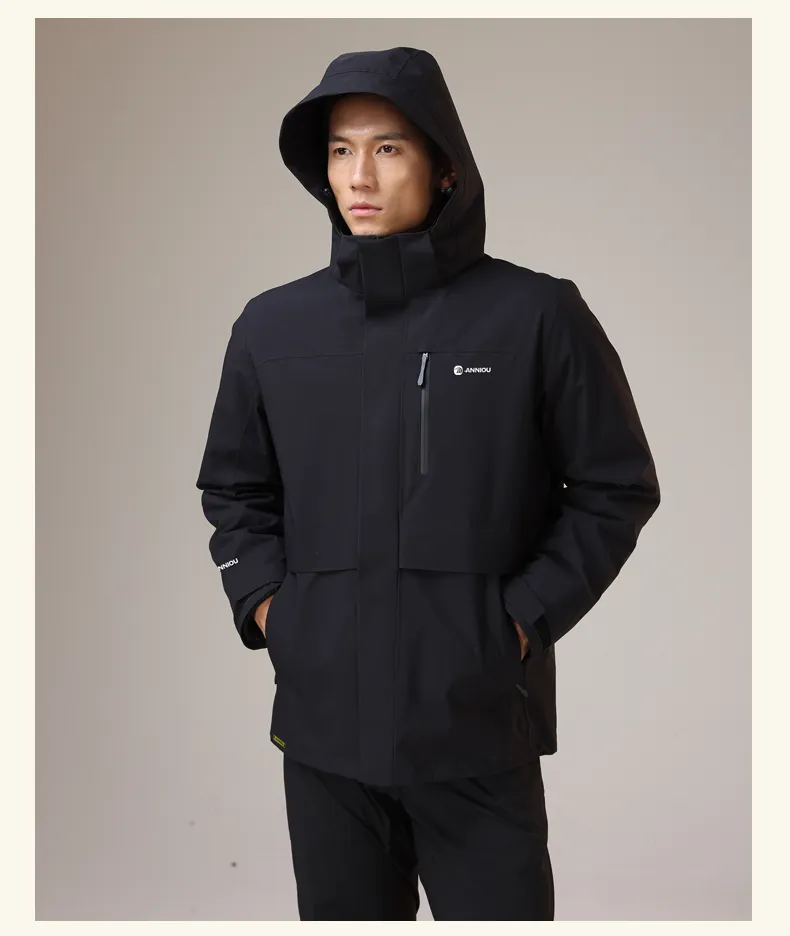 Men's 3-in-1 Removable Down Ski Coat