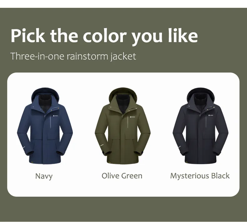 Men's 3-in-1 Removable Down Ski Coat