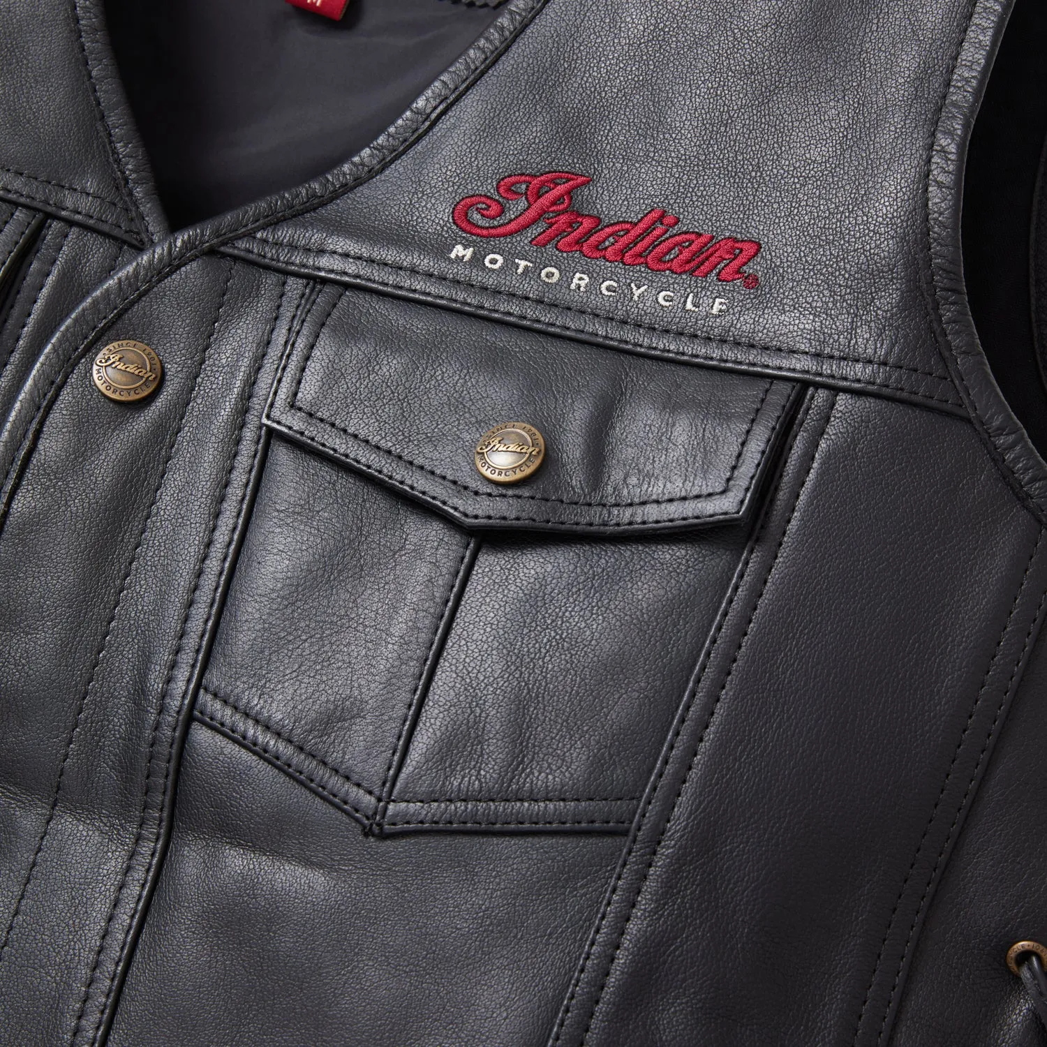 Men's Western Vest, Black