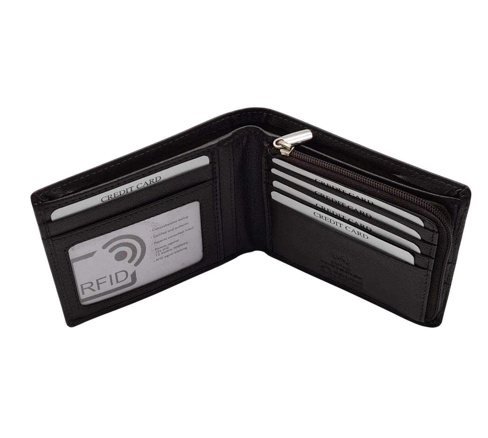 Migant design leather men wallet with RFID 6431