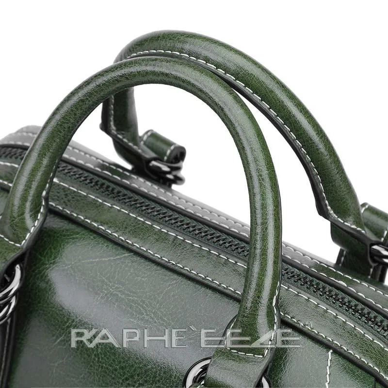 Mini Handbag Original Cow-leather Tote Style - Green